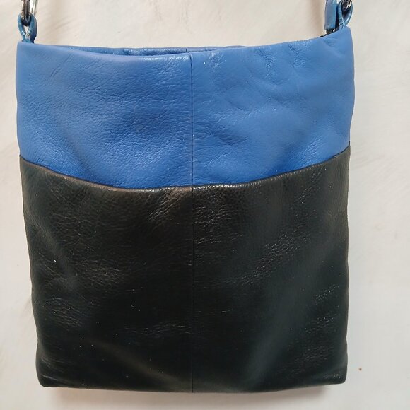 Brighton Two Toned Leather Crossbody - Picture 1 of 11